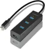 AXAGON HUE-S2C USB-C 3.0-4xUSB 3.0 Type-A Hub,MicroUSB Charg