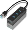 AXAGON HUE-S2B 4x USB3.0 Charging Hub, MicroUSB Charging Con