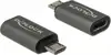 Adapter DELOCK, micro USB (M) na USB-C (Ž), antracit