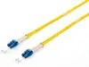 Opt. prespojni kabel LC/LC duplex 9/125µm OS2, LSZH, žuti, 2
