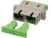 Opt. adapter SC/APC duplex Ž/Ž, singlemode, ceramic sleeve, metal housing