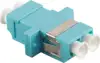 Opt. adapter LC duplex Ž/Ž, multimode OM3, aqua