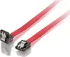 SATA int. kabel 1,0m, 1 kutni konektor, s metalnom kopčom, c