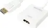 Adapter DisplayPort M -> HDMI Ž, 4K@30Hz, na kabelu, bijeli