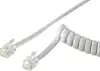 Kabel telefonski M > M 4/4 SPIRALNI 5m,bijeli, za slušalicu