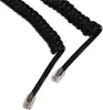Kabel telefonski M > M 4/4 SPIRALNI 2m,CRNI, za slušalicu