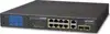 Planet 8-Port RJ45 1GbE 802.3at PoE 2 Port RJ45 1GbE 2-Port 1G SFP Switch with LCD Monitor