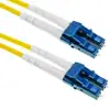 NFO Patch cord, LC UPC-LC UPC, Singlemode 9 125, G.652D, 2mm, LSHZ, Duplex, 1m