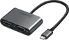 Ugreen USB-C na HDMI i VGA + PD adapter siva