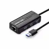 Ugreen USB 3.0 koncentrator do 3x USB A i RJ45