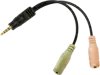 Adapter Headset converter Dual to Single, 3,5mm, 15 cm, Logi