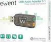 Sound card USB Virtual 5.1 3D, Ewent EW3751