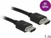 Kabel DELOCK, HDMI-A (M) na HDMI-A (M), 8K, 60 Hz, High Speed, 1m