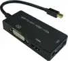 Roline VALUE adapter/kabel mini DisplayPort(M) - VGA/DVI/HDMI(F), v1.2, aktivni, 0.1m