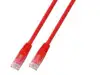 U/UTP prespojni kabel Cat.6 PVC CCA AWG24, crveni, 3,0 m