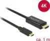 Delock Cable USB Type-C ™ plug> HDMI plug (DP Alt Mode) 4K 30 Hz 1 m black 