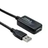STANDARD USB2.0 aktivni produžni kabel sa ponavljačem, 10m, crni 