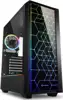 Sharkoon RGB LIT 100, Midi Tower ATX kućište, prozirna bočna stranica, bez napajanja, crno