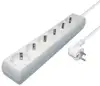 Transmedia 6-way power strip, 10,0 m cable, White