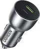 Ugreen car charger USB + USB-C PD 36W gray