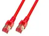 S/FTP prespojni kabel Cat.6 LSZH Cu AWG27, crveni, 1,0 m