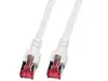 S/FTP prespojni kabel Cat.6 LSZH Cu AWG27, bijeli, 1,0 m
