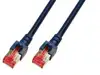 S/FTP prespojni kabel Cat.6 LSZH Cu AWG27, crni, 20,0 m