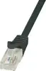 U/UTP prespojni kabel Cat.6 PVC CCA AWG24, crni, 0,5 m