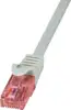 U/UTP prespojni kabel Cat.6 LSZH Cu AWG26, sivi, 1,0 m