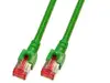 S/FTP prespojni kabel Cat.6 LSZH Cu AWG27, zeleni, 0,5 m