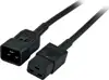 Kabel za napajanje, IEC320 C19 Ž ravni -> C20 M ravni 1,0m, crni