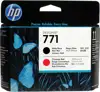 HP 771 printhead matte black + red