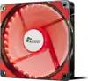 Ventilator INTER-TECH Argus L-12025 RD LED Red, 120mm, 1200 okr/min, crno/crvena