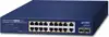 Planet 16-Port 10 100 1000T 802.3at PoE 2-Port 10 100 1000T 2-Port 1000X SFP Desktop Rackmount Switch