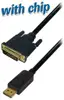 Transmedia DisplayPort plug to DVI 24 1 plug, 1,8 m