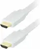 Transmedia High Speed HDMI-cable with Ethernet, Flat cable, 2m White