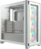 CORSAIR iCUE 4000X RGB Tempered Glass Mid-Tower ATX Case — W