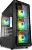 Sharkoon TK4 RGB Midi Tower ATX kućište bez napajanja, prozirna bočna stranica, prednji/stražnji ventilatori 4×120mmi, crno