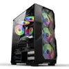 NaviaTec Raptor Gaming case with 4x RGB Fans, Tempered Glass