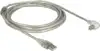 Kabel DELOCK, USB 2.0 (M) na kutni USB-B 2.0 (M), prozirni, 3m