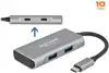 USB HUB DELOCK, USB-C 3.2 (M) na 2x USB 3.2 (Ž), 2x USB-C 3.2 (Ž), srebrni