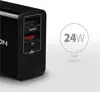 AXAGON ACU-QS24 zidni punjač 1x USB-A QC 3.0 i 1x 1,2A, 24W, crni
