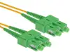 NFO Patch cord, SC APC-SC APC, Singlemode 9 125, G.657A2, Duplex, 1m