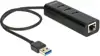 DeLock USB 3.0 Hub 3 Port + 1 Port Gigabit LAN 10/100/1000 Mb / s - Hub - 3 ports
