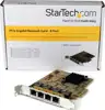 StarTech.com 4 Port PCIe Network Card - Low Profile - RJ45 Port - Realtek RTL8111G Chipset - Ethernet Network Card - NIC Server Adapter Network Card (ST1000SPEX43) - network adapter