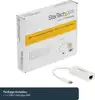 StarTech.com USB C to Gigabit Ethernet Adapter - White - USB 3.1 to RJ45 LAN Network Adapter - USB Type C to Ethernet (US1GC30W) - network adapter