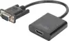 DIGITUS DA-70473 - video / audio adapter - HDMI / VGA - 15 cm