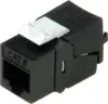 Roline Keystone Cat.6/7 Class E (RJ-45) black - patch module for 26.11.0357