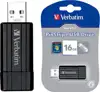 Verbatim PinStripe USB Drive - USB flash drive - 16 GB