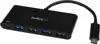 StarTech.com 4 Port USB C Hub with 4x USB Type-A (USB 3.0 SuperSpeed 5Gbps) - 60W Power Delivery Passthrough - Portable C to A Adapter Hub - hub - 4 ports